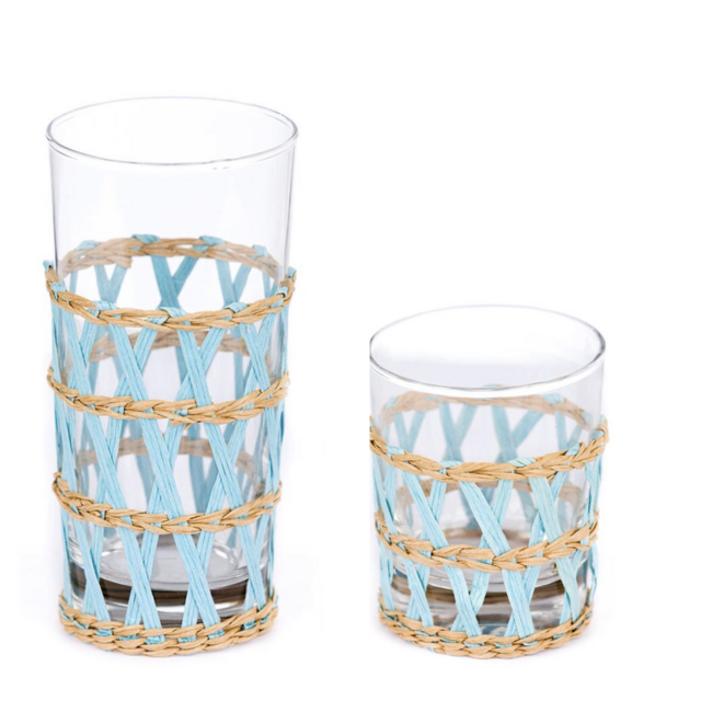 Light Blue Island Wrapped Glassware