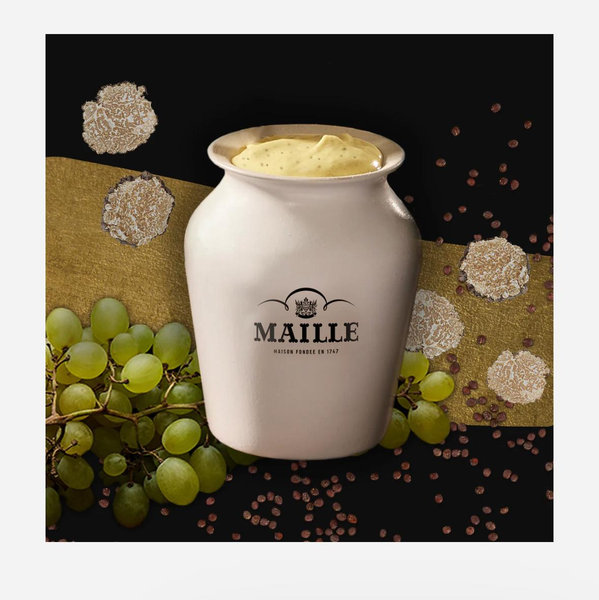 Moutarde au Chardonnay et aux Brisures de Truffe Blanche d'Alba - Miel / 125g