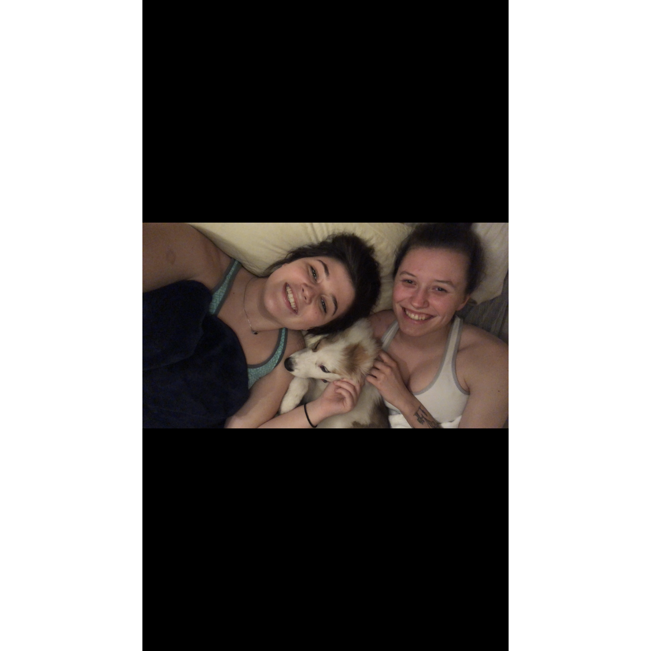 The first picture of our little family together.
