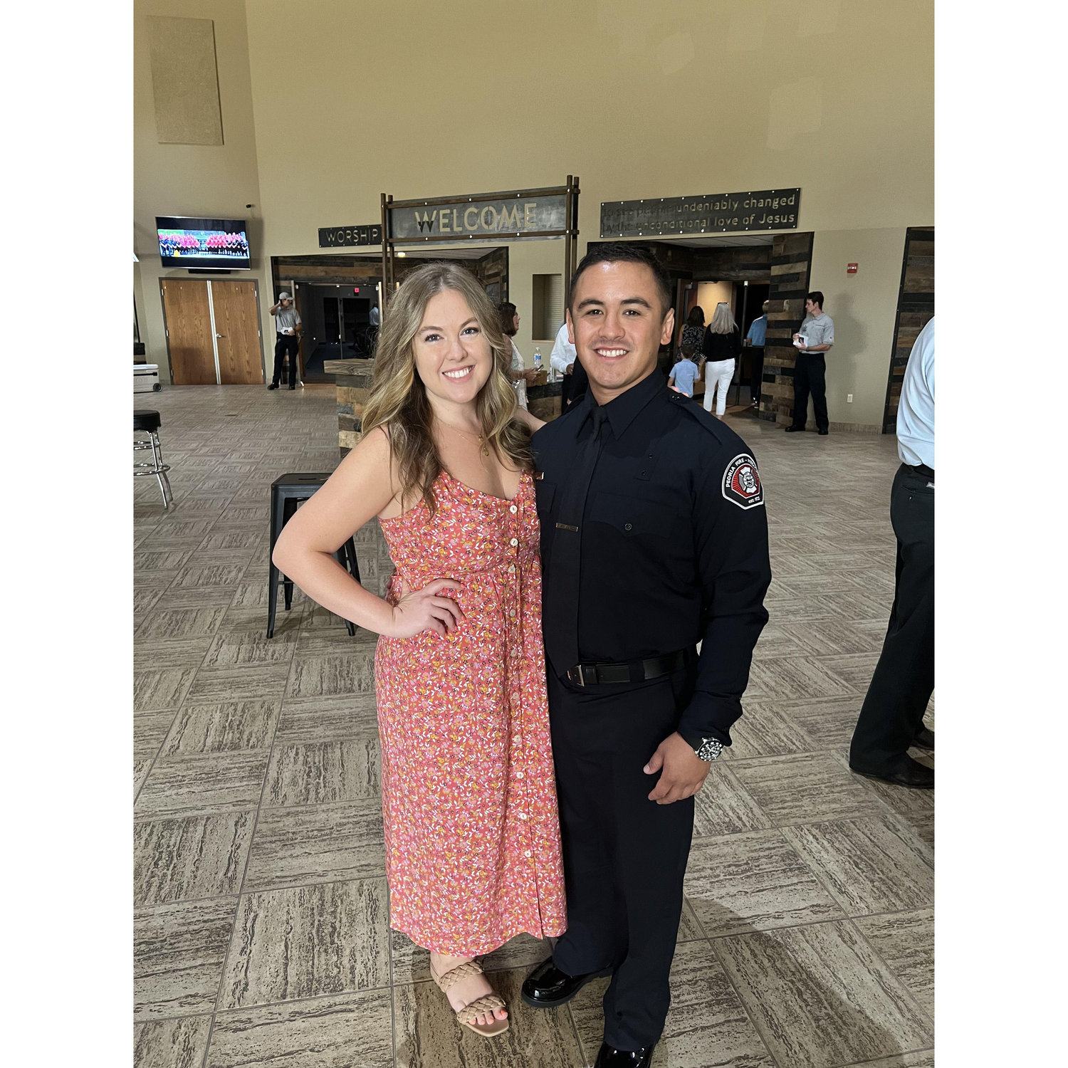 Matt graduating the Peoria Fire Academy in 2022