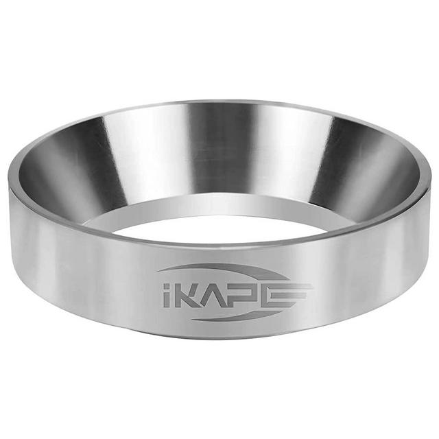 IKAPE Coffee Products, 53mm Espresso Dosing Funnel, Stainless Steel Coffee Dosing Ring Compatible with Breville 54mm Portafilter