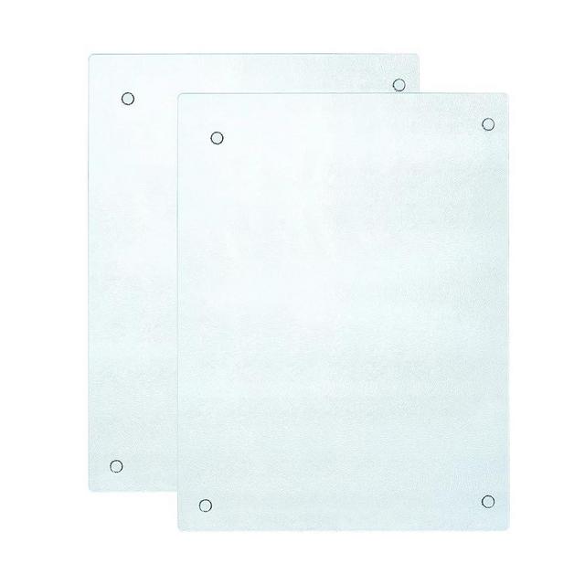 Murrey Home Glass Cutting Board for Kitchen Counter, Tempered Glass Chopping Boards Dishwasher Safe, Small Countertop Tray, Scratch Resistant, Heat Resistant, 16"x12"x2