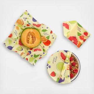 Variety Wrap Food Storage Sheets, Set of 3