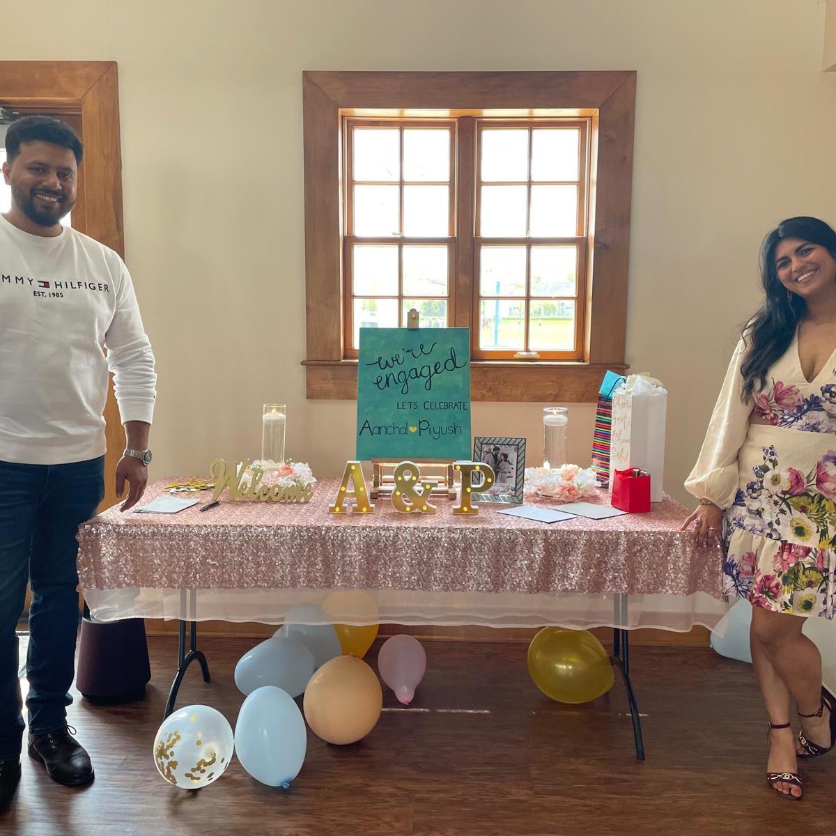 An engagement party planned by the sweetest girls, Alecia & Neha 💓
