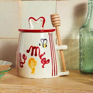 Harlie Brown Studio Belle Journée Stoneware Honey Jar
