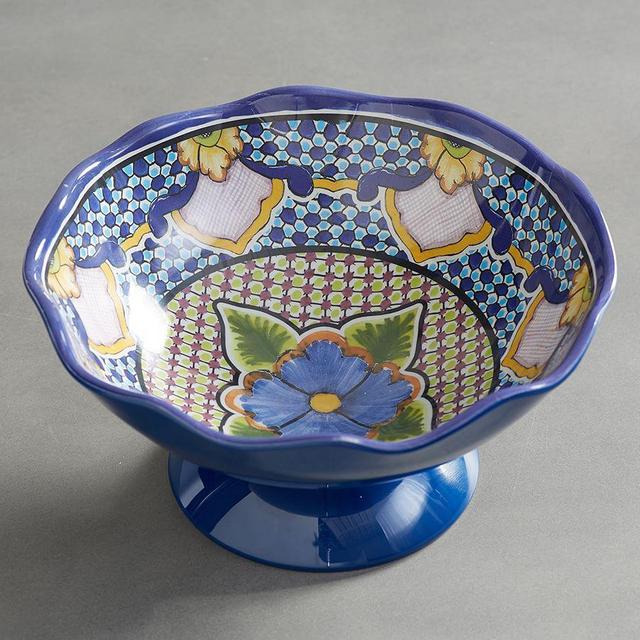 Del Sol Melamine Footed Serve Bowl