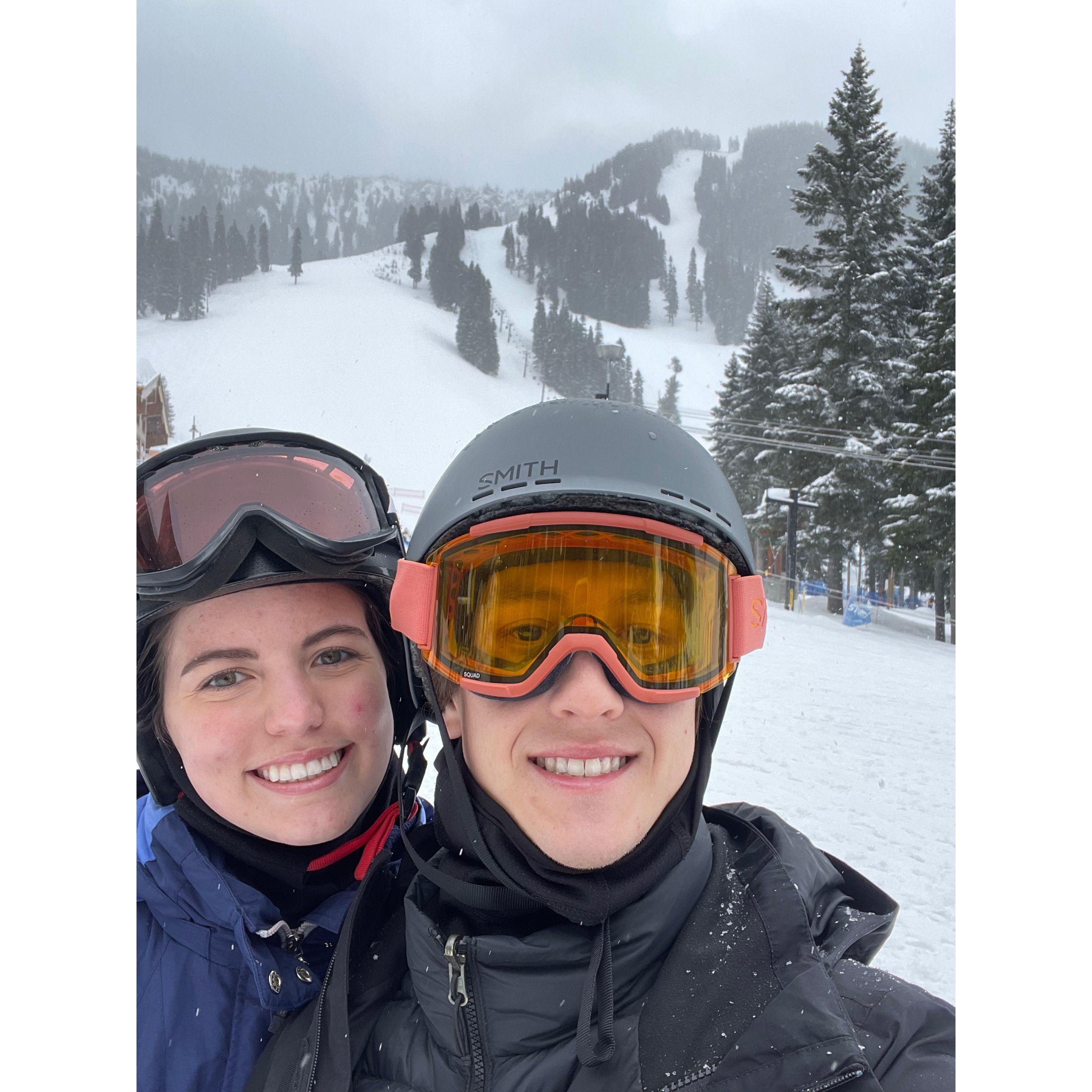 Second year skiing at Stephen's Pass together in Washington - 2023
