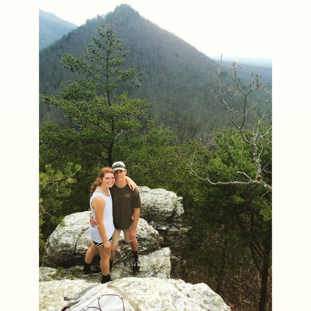 Fall 2015: Our first hike together. 6 years later, this is where we got engaged!