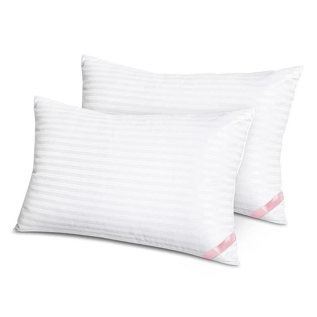 EIUE Hotel Collection Bed Pillows for Sleeping 2 Pack Queen Size，Pillows for Side and Back Sleepers,Super Soft Down Alternative Microfiber Filled Pillows,20 x 30 Inches