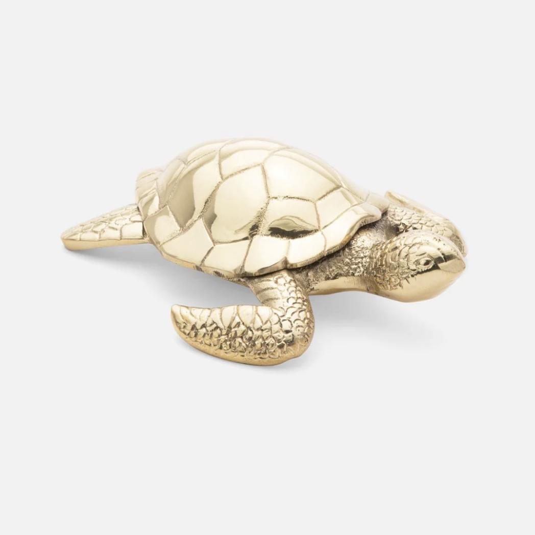 Pigeon and Poodle Viseu Gold Tortoise Paperweight, Pack of 2