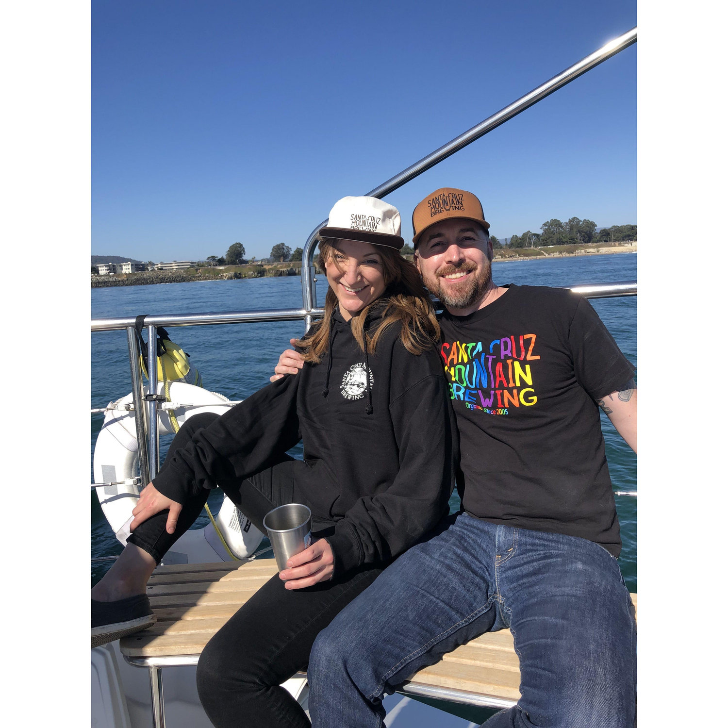 Chardonnay Boat rides for work with Santa Cruz Mountain Brewery! 2021