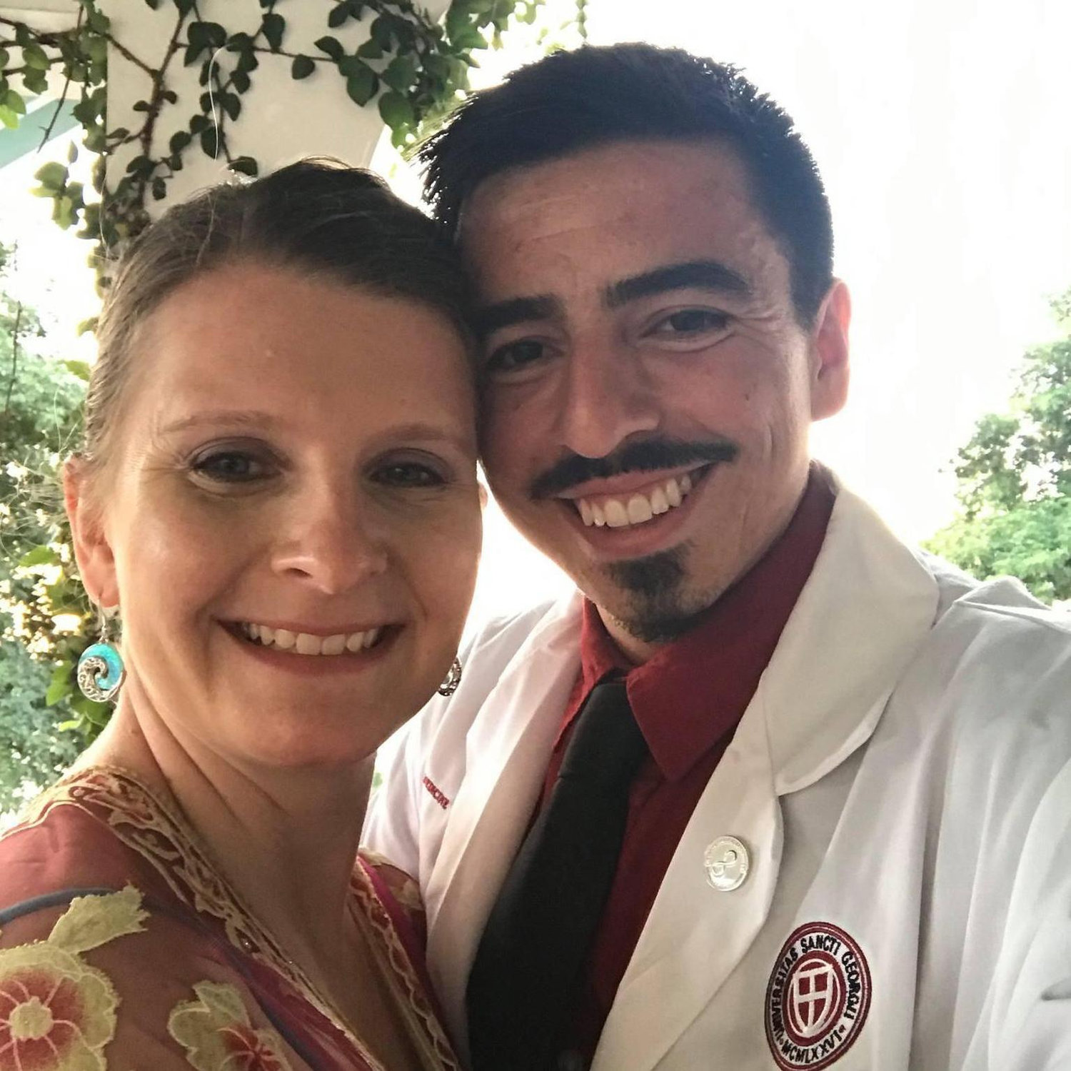 So proud of Sergio; his white coat ceremony