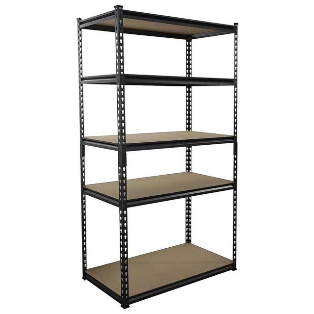STRENGLEE 5-Tier Storage Rack Metal Shelving, Shelves Unit, Adjustable, Heavy Duty, Garage & Warehouse Storage, Shelves for Wall Storage, High Load Capacity, 36x18x72 inches, 400 lbs/Level