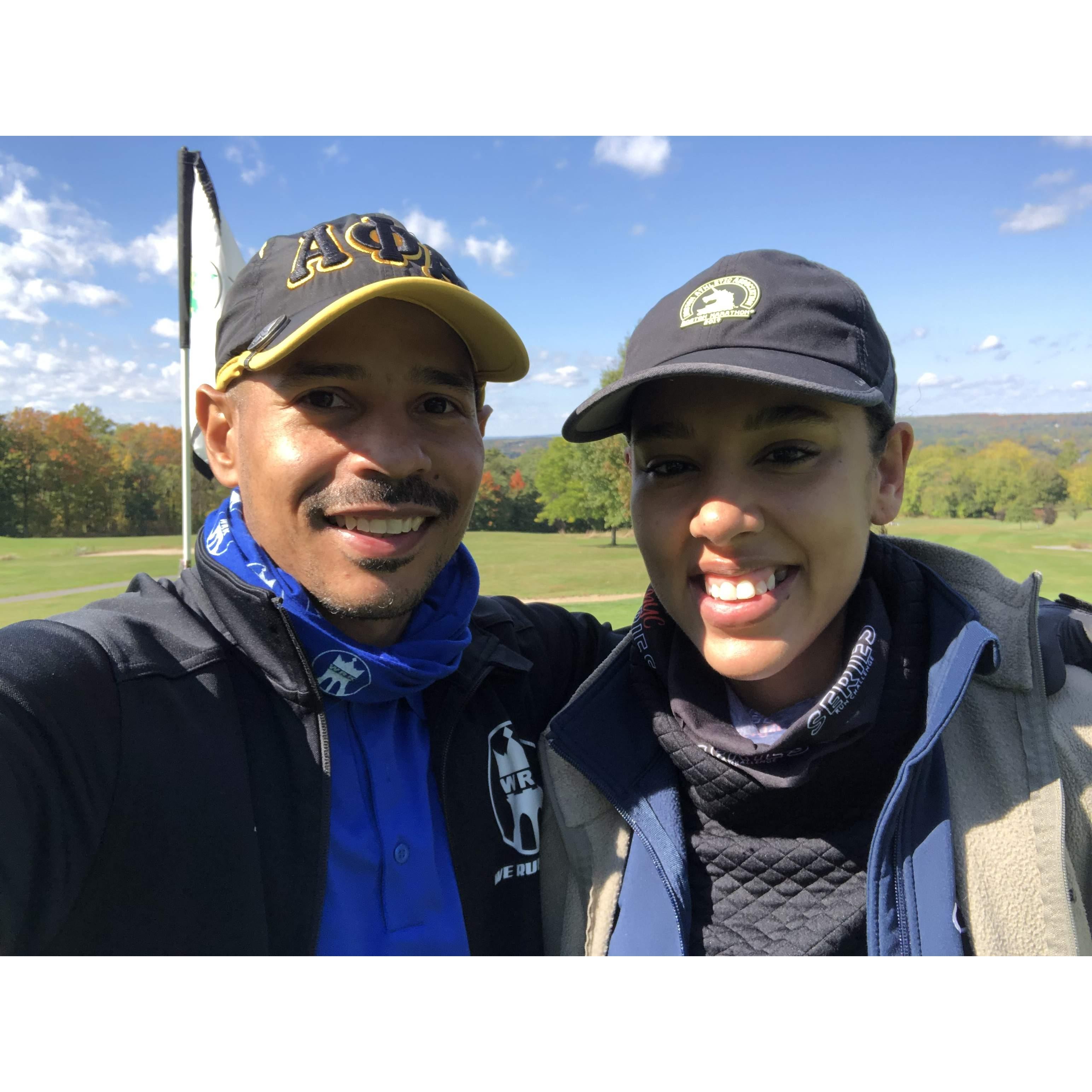 Nothing like hanging out with your boo on the golf course - Joe's 2nd favorite activity 