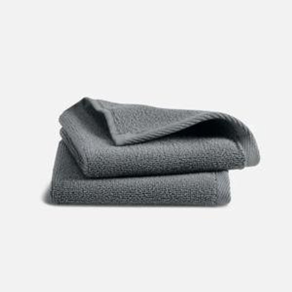 Plush Turkish Cotton Washcloths - Slate