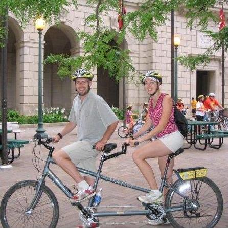 Cycling around DC in a bicycle built for two (DC 2009)