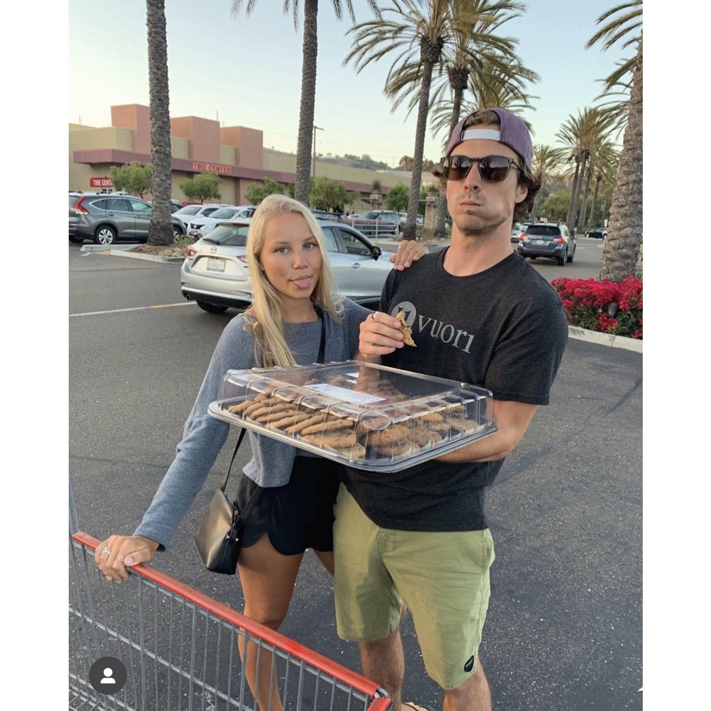 Costco trip for cookies, early dating days back in San Diego!
