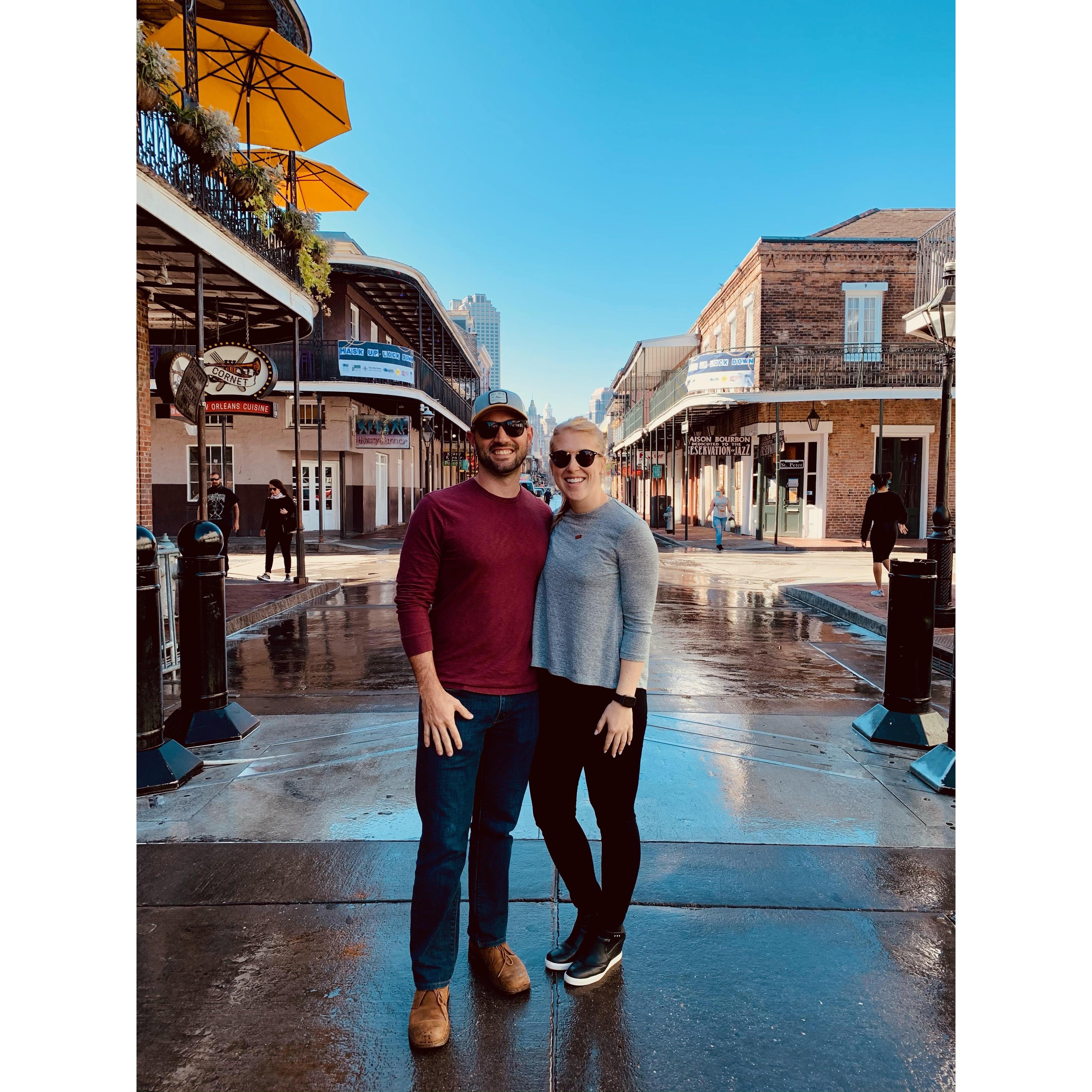 Kari's first trip on Bourbon Street