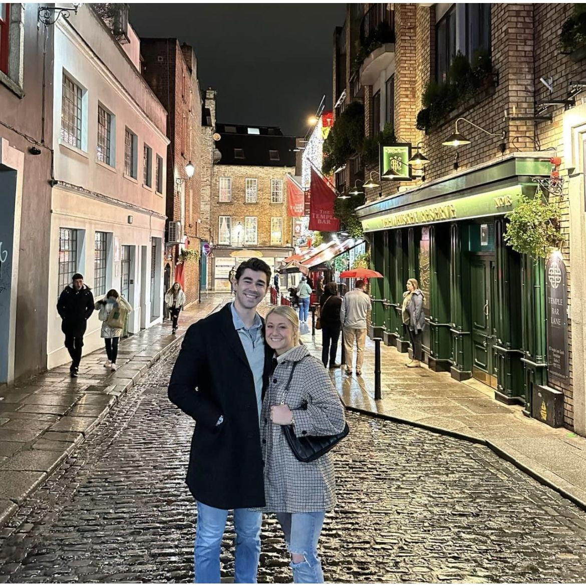 Kyrsten's first trip to Europe - they are in Dublin, Ireland here