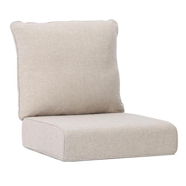 Joyside Outdoor Chair Cushions Set, 24x24 Inch Patio Furniture Cushions, 6’’ Thick, Water Resistant & Fade Resistant, Outdoor Replacement Cushions for Seat and Sofa