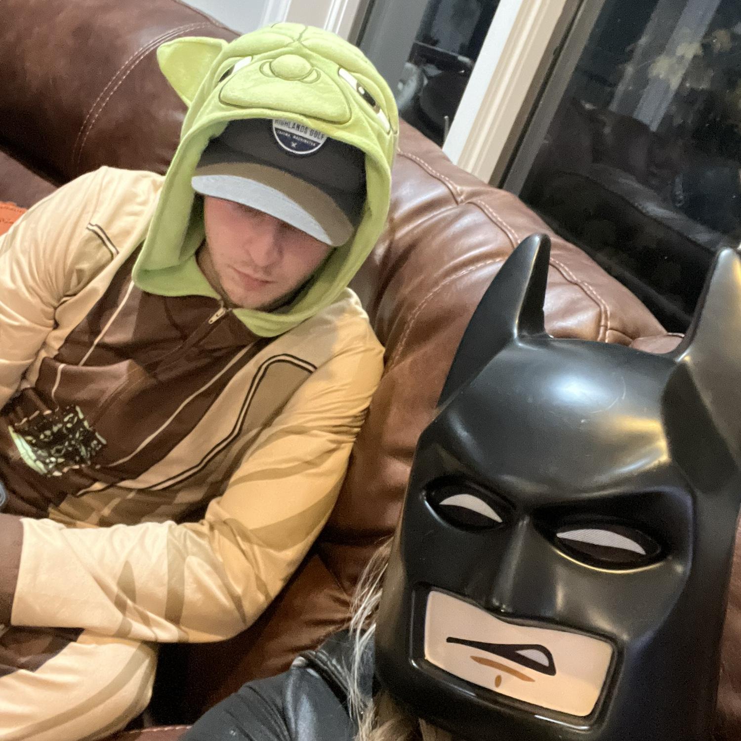Lego Batman and master Yoda had to make their appearance at Halloween this year.
