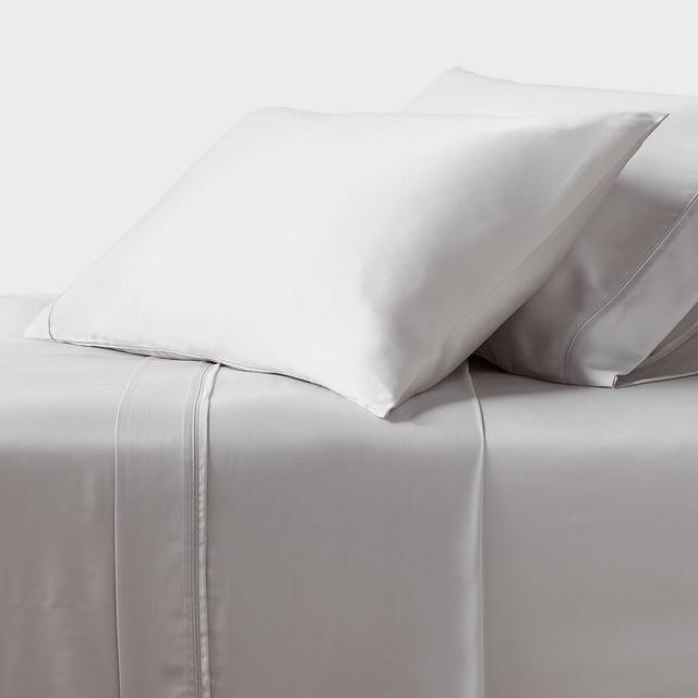 Queen 320 Thread Count Cool TENCEL® Lyocell Sheet Set Light Gray - Threshold™