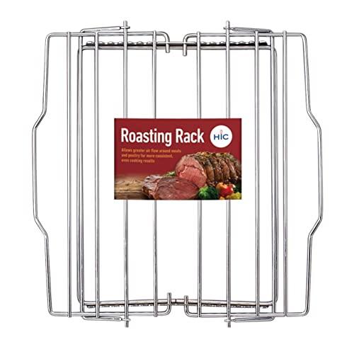 HIC Harold Import Co. Adjustable Baking Broiling Roasting Racks, Chrome Plated Steel Wire