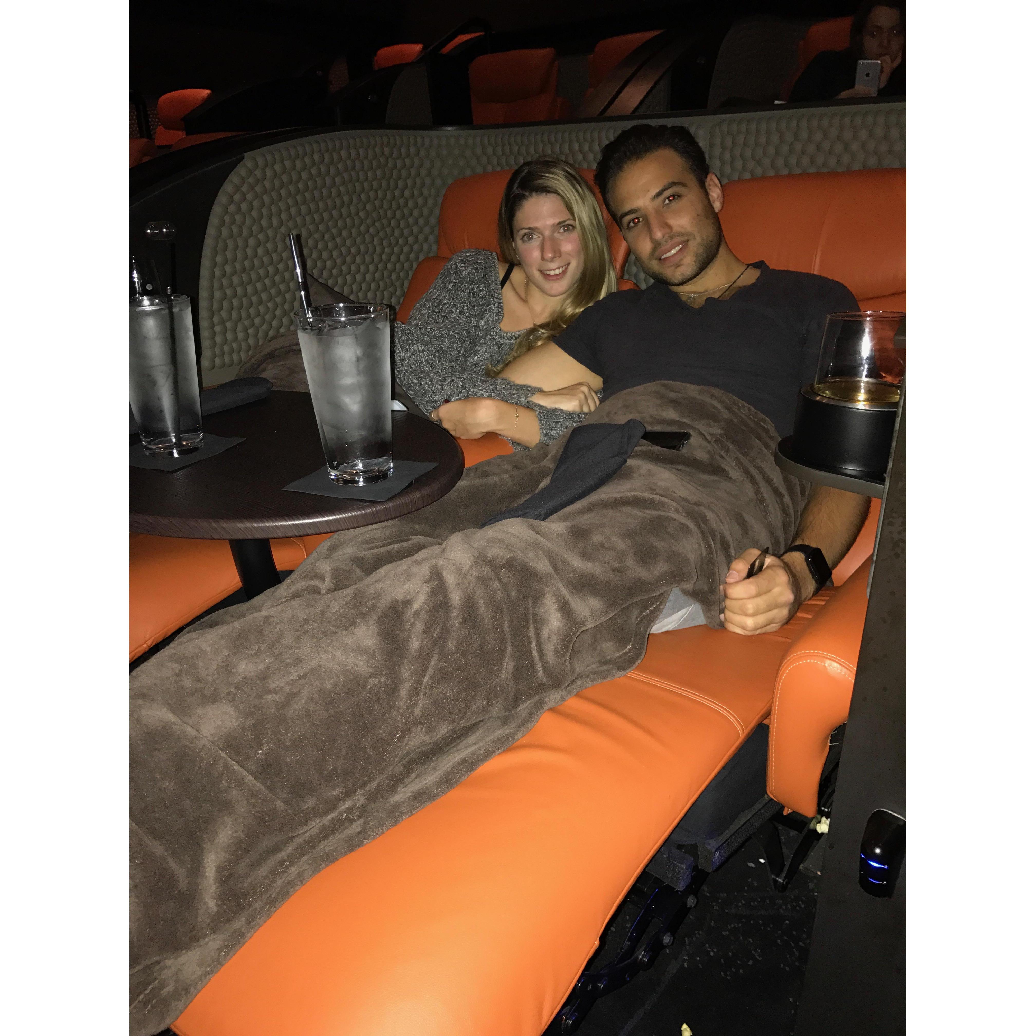 At the movies... (our happy place)