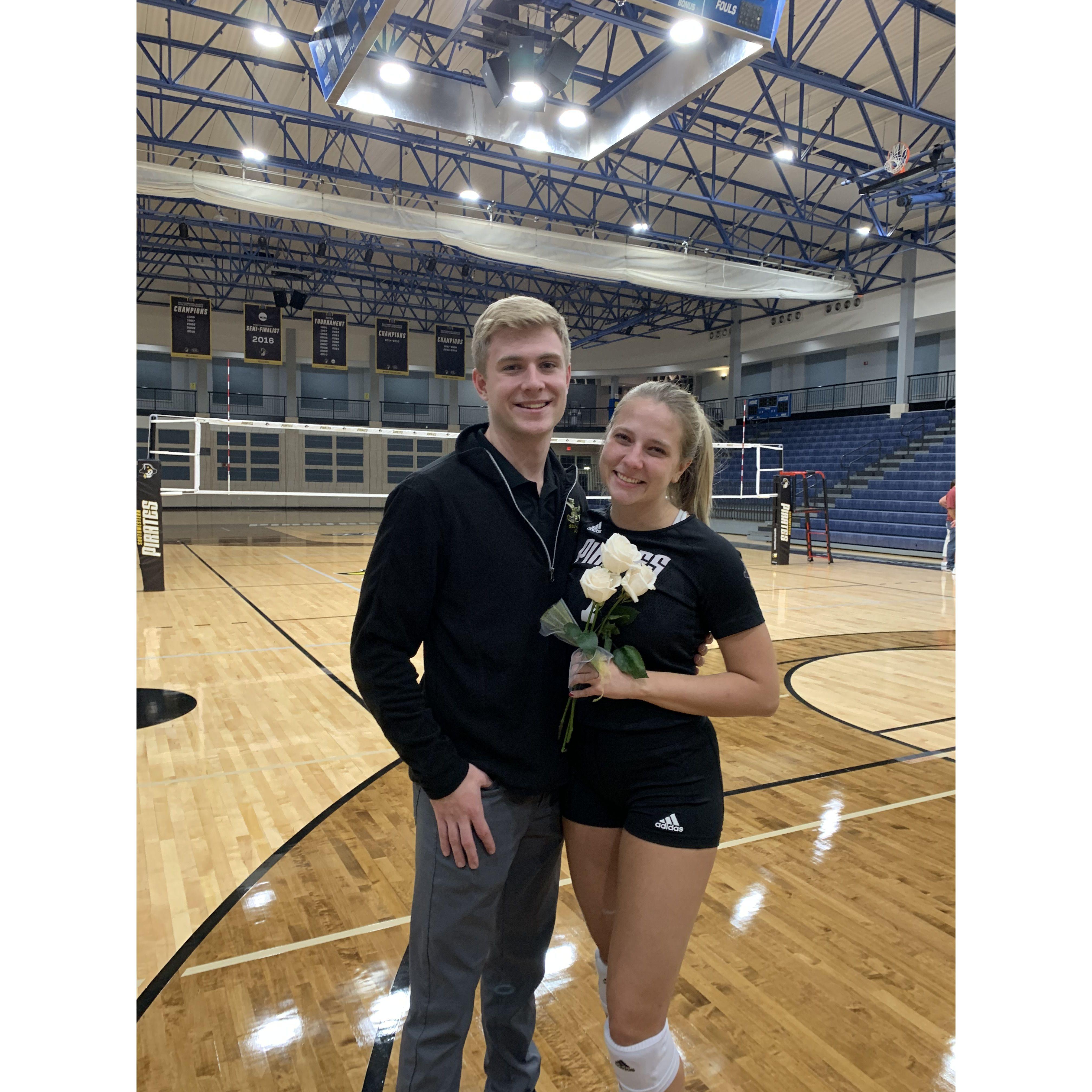 Jess' volleyball senior night