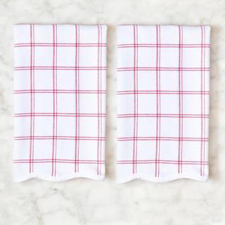 Scalloped Kitchen Towel, Set of 2