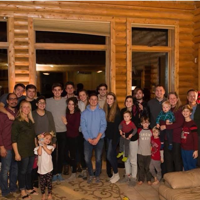 Right after we got engaged, we went back to the Schubkegel house and both of our families were (almost) all there to celebrate with us. (p.s. sorry for cropping some people out)
