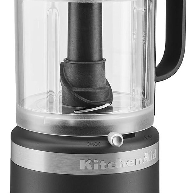 KitchenAid KFC0516BM 5 Cup Whisking Accessory Food Chopper, Black Matte (Renewed)