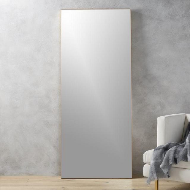 Infinity Brass Floor Mirror 32"x76"