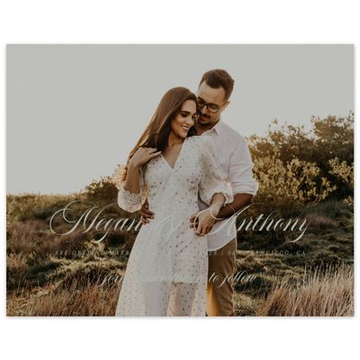 Pale Sage, Green Wedding Digital Save the Date - Jessenia Photo