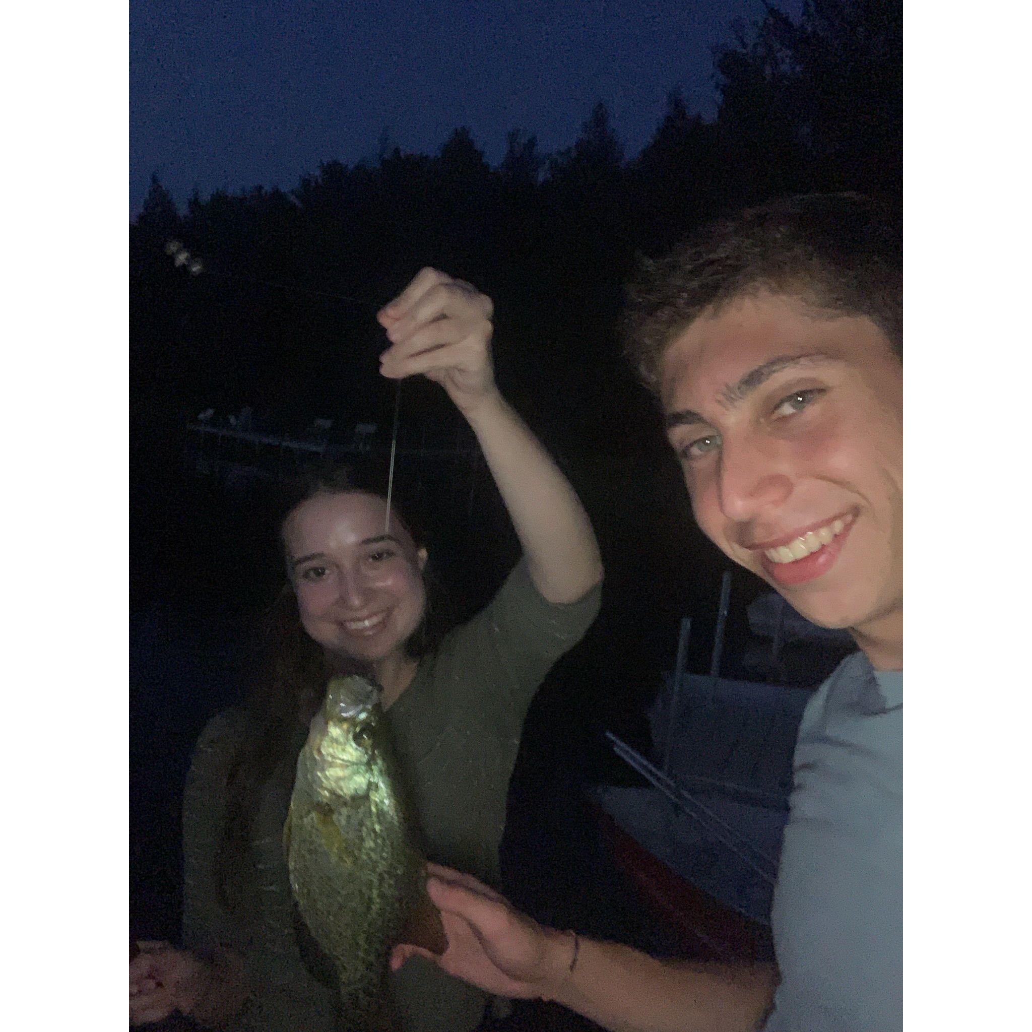 Talia's First Fish!