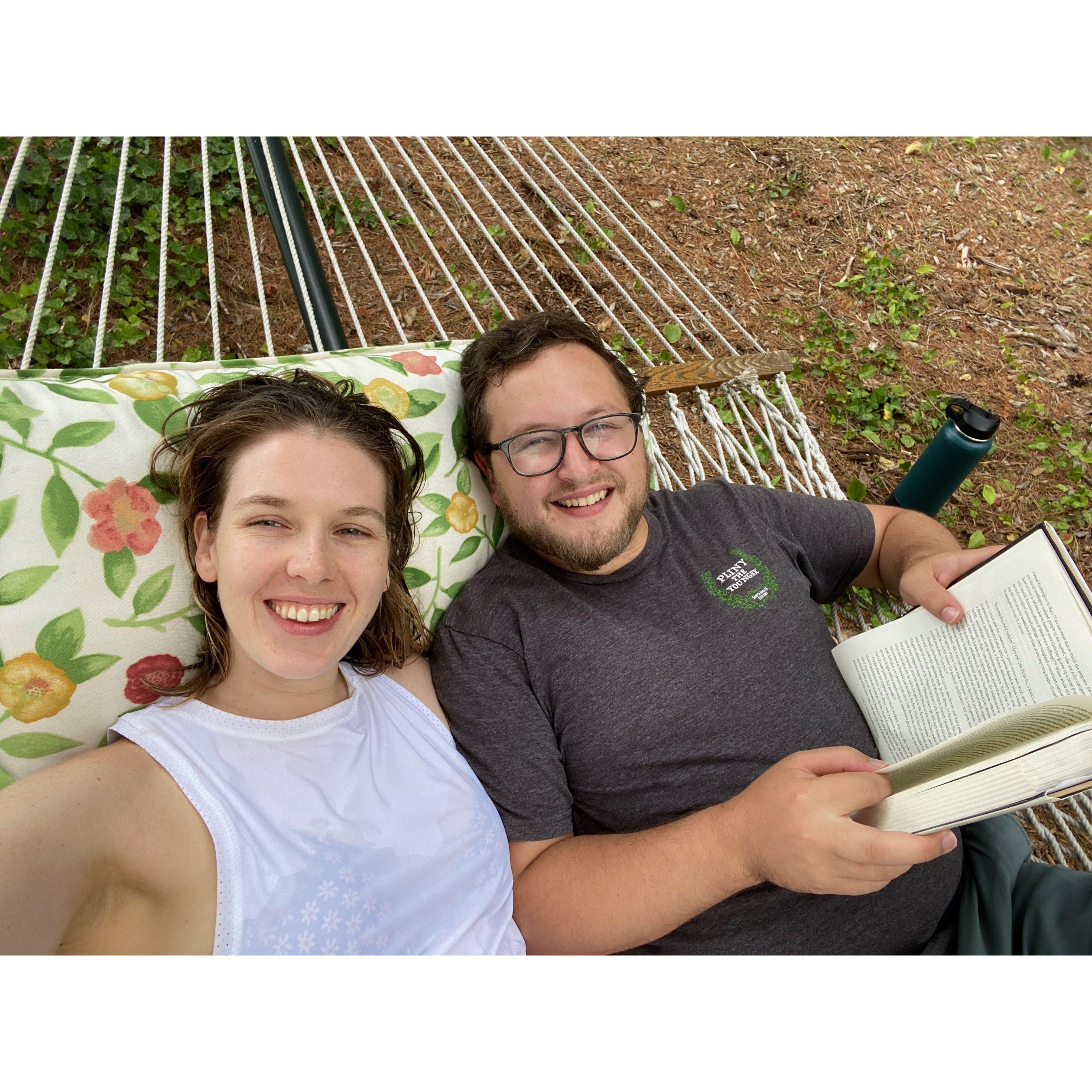 Relaxing at Great East Lake