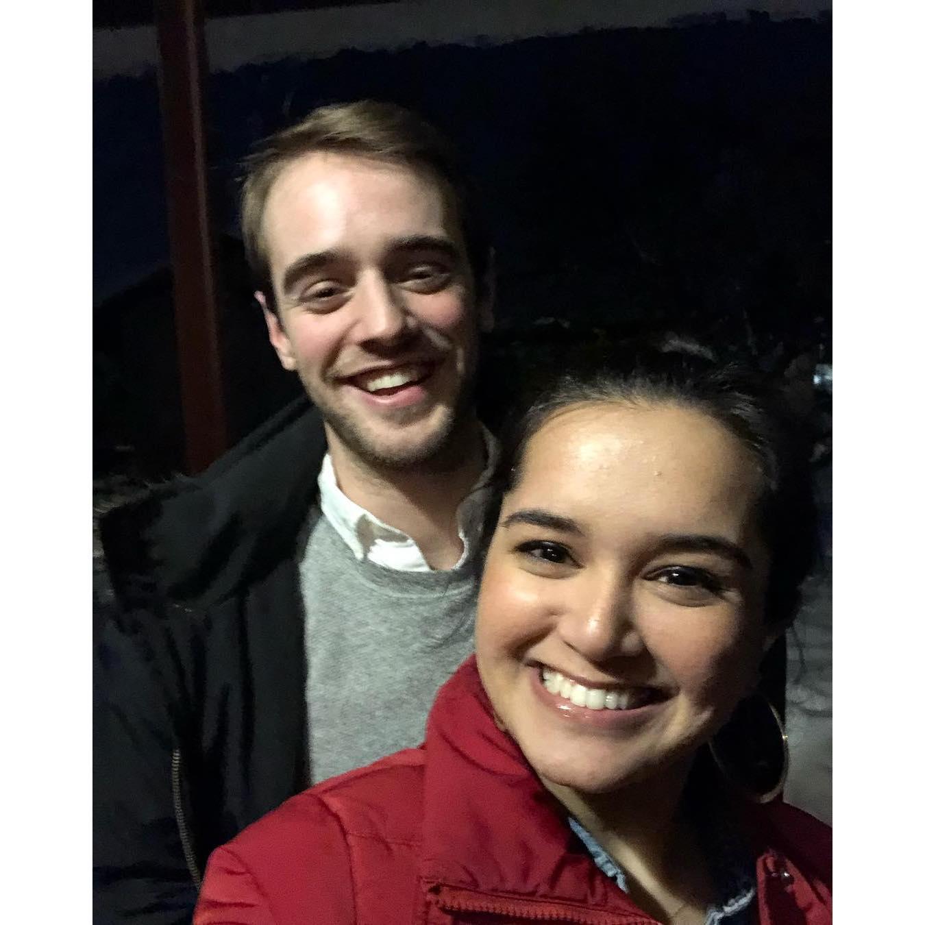 Our first Valentine's Day together.