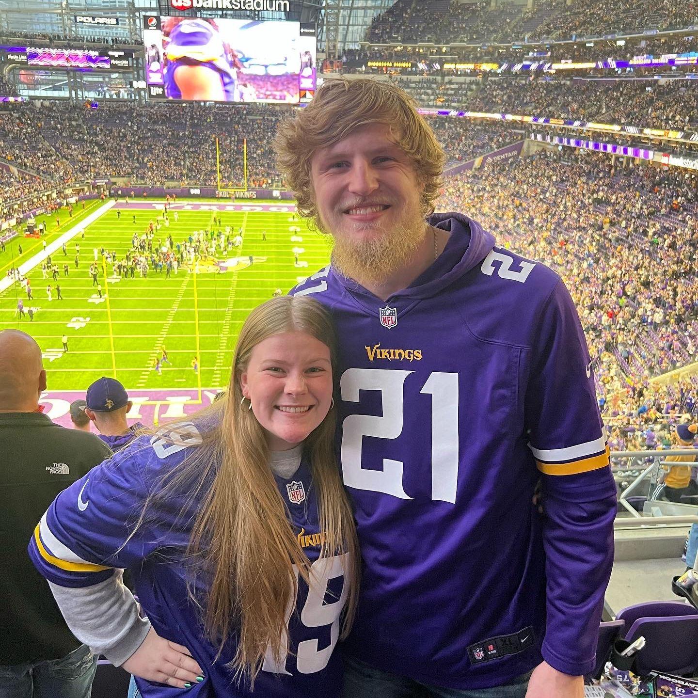 My first ever Vikings game! I am still trying to become a fan...