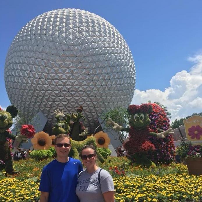 May 2018; Visiting Epcot in Walt Disney World!