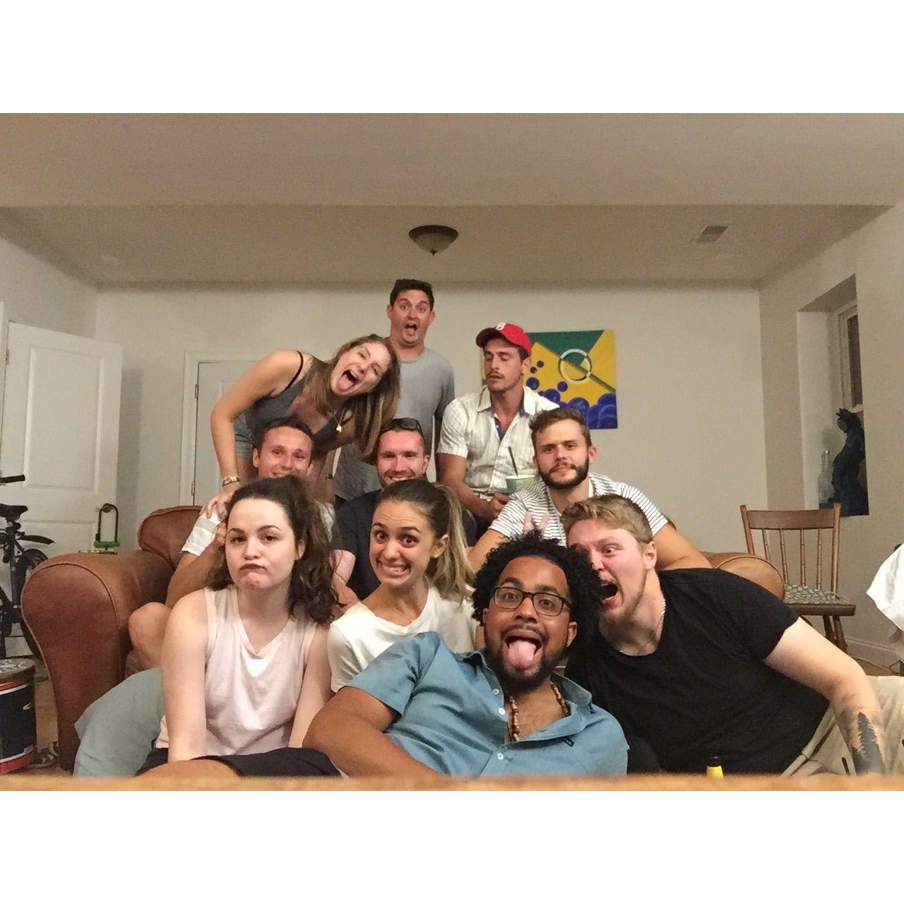 and her friends became his friends.