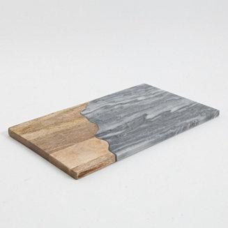 Laurie Gates Gray Marble Rectangular Serving Board
