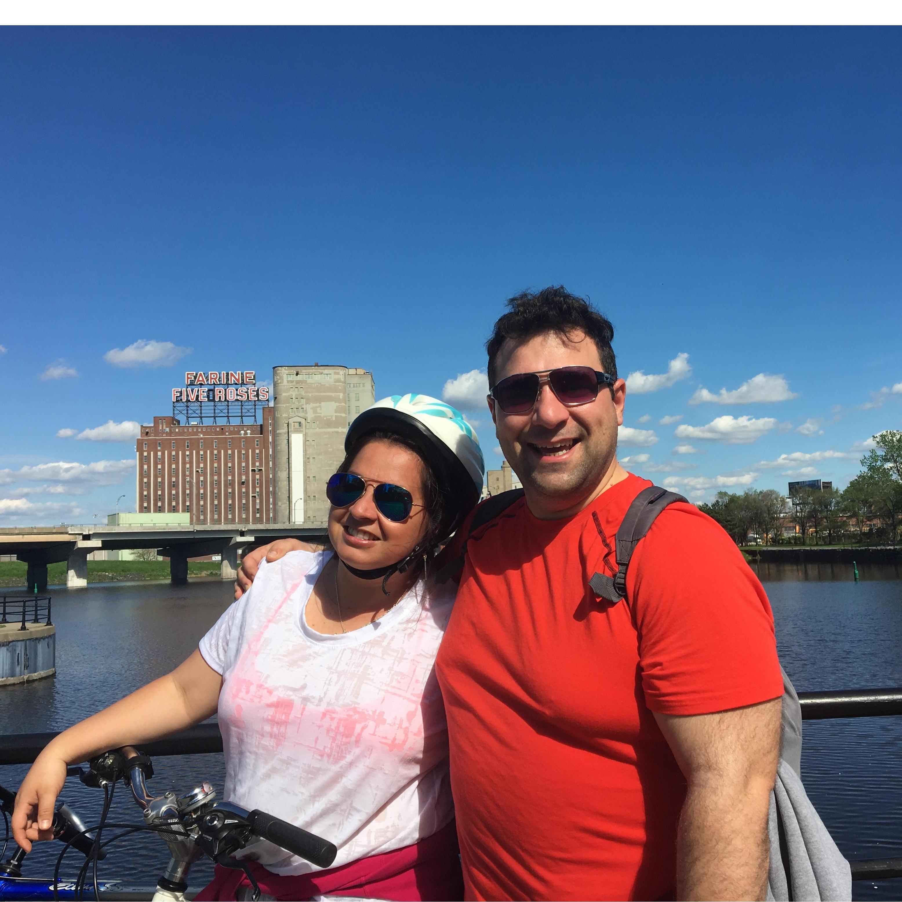 Biking through the Canal Lachine Summer 2017
