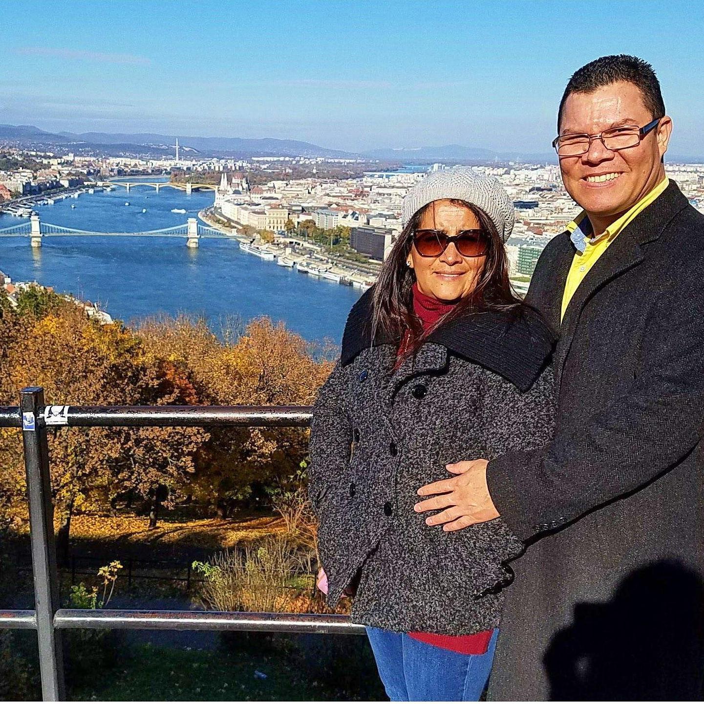 Hermosa vista del Danubio en Budapest, Hungría