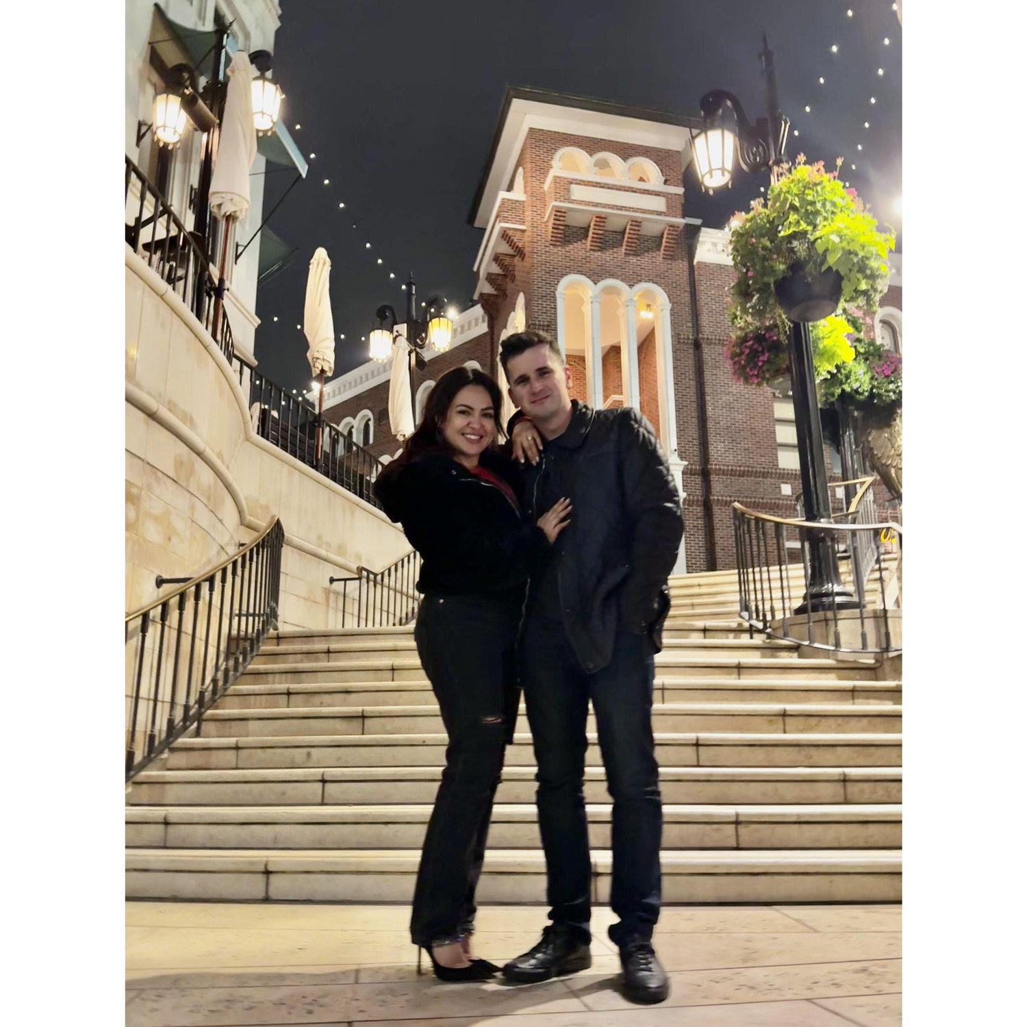Moments after Adrian proposed