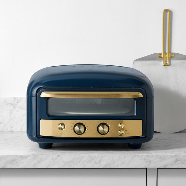 GreenPan™ Stanley Tucci™ Indoor-Outdoor Pizza Oven with Peel & Cover, Marino Blue