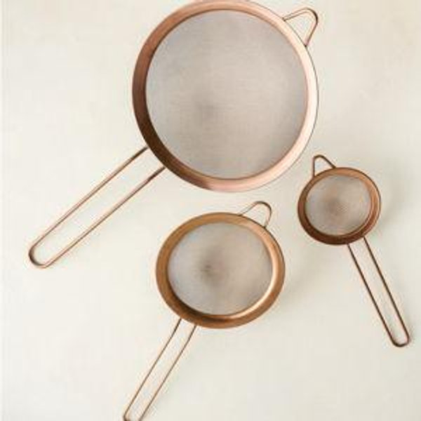 Copper Sieves Set of 3