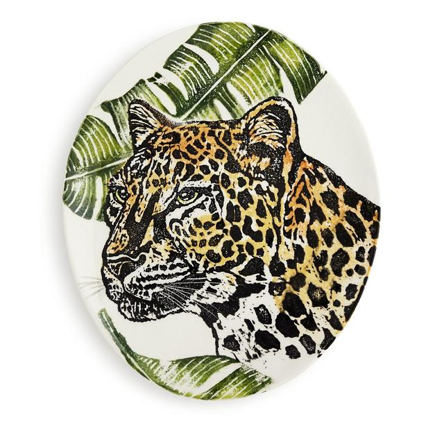 VIETRI Into the Jungle Cheetah Oval Platter