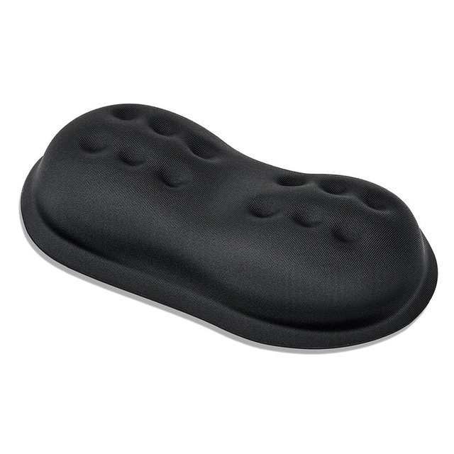 VANKEY Mouse Wrist Rest, Desk Wrist Pad for Mouse, Comfortable Computer Mouse Wrist Support, Ergonomic Wrist Rest with Memory Foam Fillings, Non-Slip Base (Black)