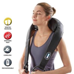 Cordless Shiatsu Neck & Back Massager with Heat