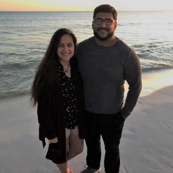 This picture was taken about a week before we started dating (Gabby had no idea)